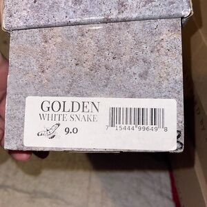 Freebird by Steven Golden White Snake Sandals